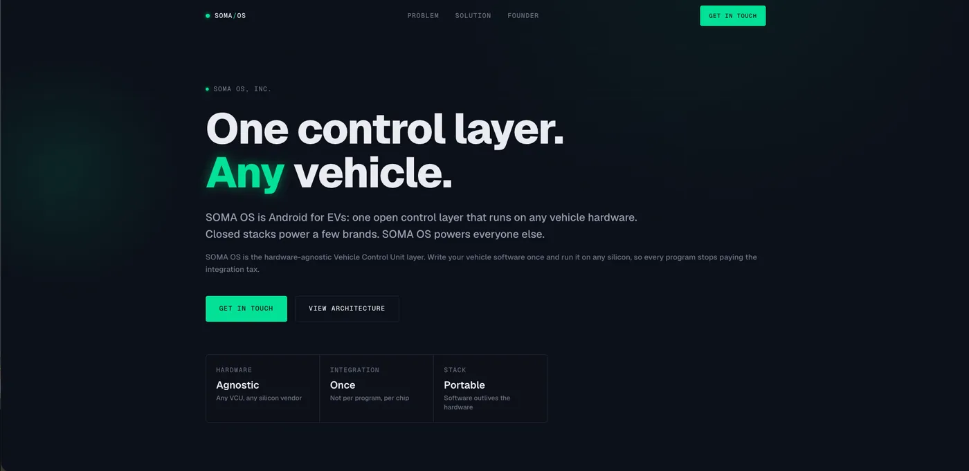 SOMA OS website
